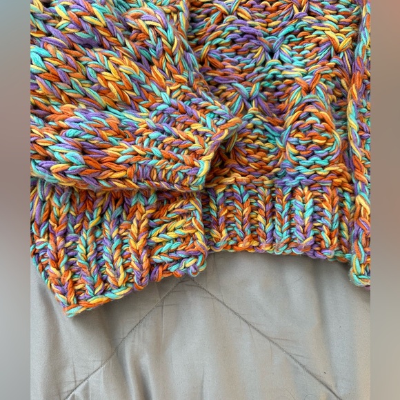 Princess Polly Knitted Cropped Rainbow Cardigan - Picture 4 of 6
